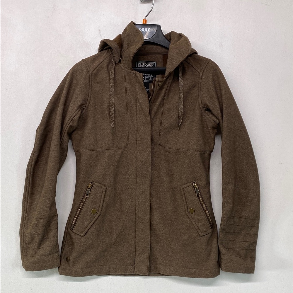 OUTDOOR RESEARCH Oberland Hooded Brown Jacket Small EUC